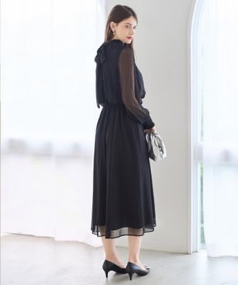 APPLAUDIR】シアードットフロッキー ドレス