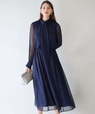 APPLAUDIR】シアードットフロッキー ドレス