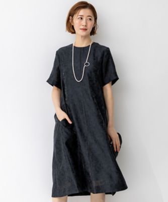 ＜23区 S (Women/小さいサイズ)＞【ＡＰＰＬＡＵＤＩＲ】シアーフラワージャカード　ドレス（ＯＰＡ３ＬＭ０７４２）