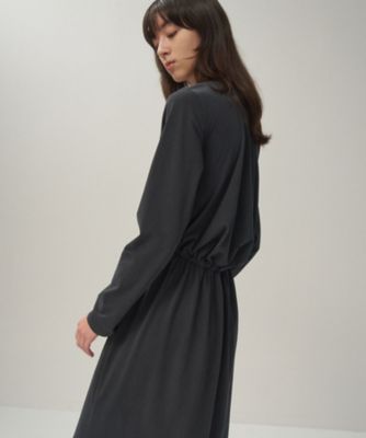 ＜ATON (Women/Men)＞ＦＲＥＳＣＡ　ＰＬＡＴＥ　ＮＵＢＵＣＫ　｜　クルーネックドレス（ＯＰＡＧＧＷ０７０６）