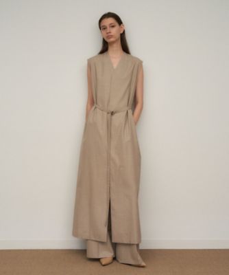 WOOL SILK TWILL ｜ ジレドレス（OPAGLM0107