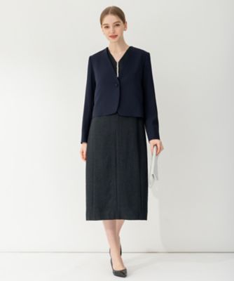 新品【APPLAUDIR】シャイニーツイード パールデザインドレス APPLAUDIR】シャイニーツイード パールデザインドレス