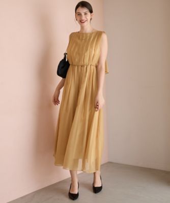 APPLAUDIR】グロッシーオーガンザ ドレス