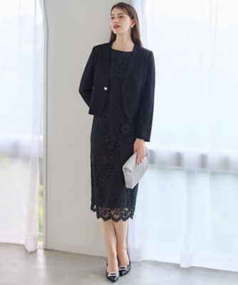 APPLAUDIR】シャイニーフラワーレース ドレス