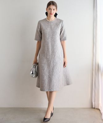 APPLAUDIR】フラワージャカード ドレス