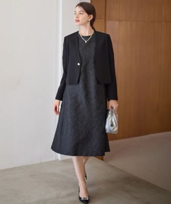 APPLAUDIR】フラワージャカード ドレス