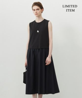 ＜ICB L (Women/大きいサイズ)＞【ＷＥＢ限定・洗える】　ＲＥＮＵコンビ　ノースリーブワンピース（ＯＰＣＭＧＭ０９６６）