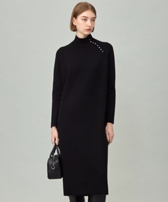 ＜ICB L (Women/大きいサイズ)＞【洗える】　シルキーウールダブルフェイス　ハイネックニットワンピース（ＯＰＣＭＧＷ０５１８）