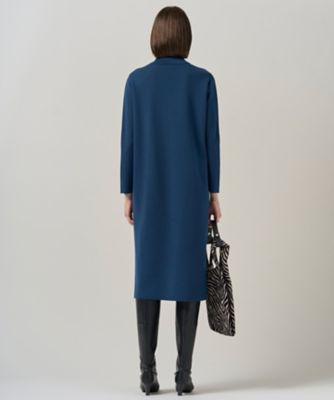 洗える】 シルキーウールダブルフェイス ハイネックニットワンピース