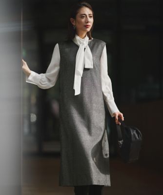 ＜ICB L (Women/大きいサイズ)＞ウォッシャブルライトウール　ワンピース（ＯＰＣＭＧＷ０６０６）