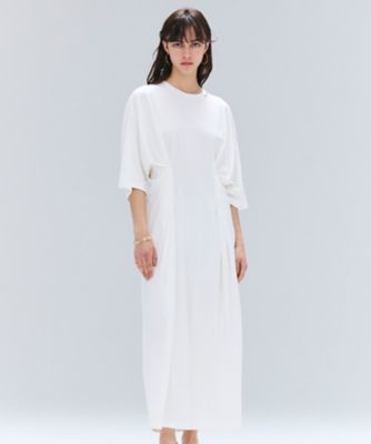 ＜BEIGE， (Women)＞【洗える】Ｓ．ＢＡＢＩＬＡ　／　スリットネックウエストタックワンピース（ＯＰＣＷＧＡ０１０１）