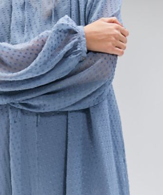 CALLERRY ／ シルク混ドットギャザーワンピース