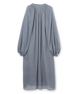 CALLERRY ／ シルク混ドットギャザーワンピース