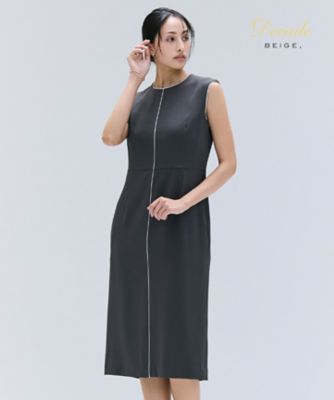 ＜BEIGE， (Women)＞【洗える】ＣＩＮＤＹ　／　クルーネックノースリーブワンピース（ＯＰＣＷＧＡ０７１５）