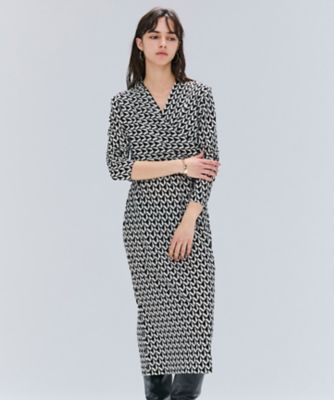 ＜BEIGE， (Women)＞【洗える】ＭＯＤＥＳＴＯ　／　ジャージーストレッチカシュクールドレス（ＯＰＣＷＧＷ０３０７）