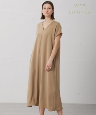 ＜BEIGE， (Women)＞ＶＩＲＧＩＬＥ　／　Ｖネックリラックスワンピース（ＯＰＣＷＬＭ６４５０）