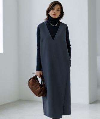 ウールライクストレッチ ジャンパースカート（OPCYGW0418