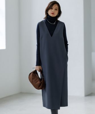 ウールライクストレッチ ジャンパースカート（OPCYGW0418