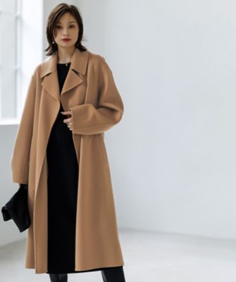 洗える】 ウールライクストレッチ ドルマンスリーブワンピース