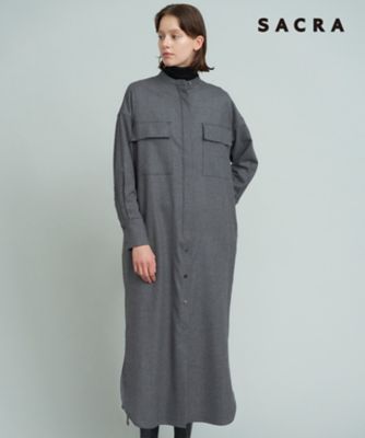 SACRA サクラ ウールカシミヤワンピース - hotelfazendaconfins.com.br