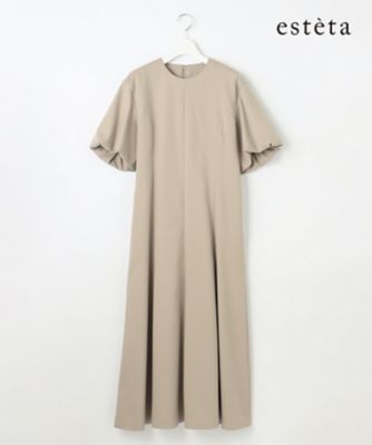 esteta (Women)/エステータ ライトダブルクロス ワンピース(OPH6GW0920) 033_ベージュ ワンピース・ドレス【三越伊勢丹/公式】