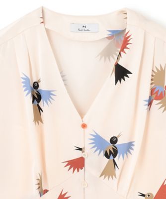 Paul Smith スワロウズプリント ブラウス