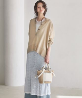 ＜23区 L (Women/大きいサイズ)＞【ＳＬＯＷ／一部店舗限定】リンクルレース　レイヤード　ワンピース（ＯＰＳ１ＬＭ０９３３）