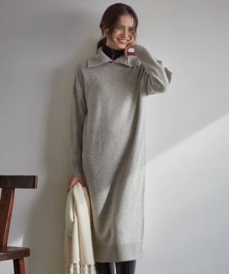 23区 L (Women/大きいサイズ)/ニジュウサンク エル 【SLOW/一部店舗限定】ウールナイロンニット ワンピース(OPS1SW0951)