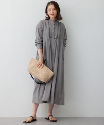 [FABIANA FILIPPI]リネンとビスコースのシャツワンピース FABIANA FILIPPI] ビスコース シャツドレス (FABIANA FILIPPI