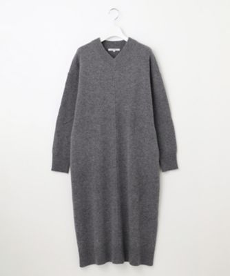 SLOW／一部店舗限定】ニットトータル Vネック ワンピース
