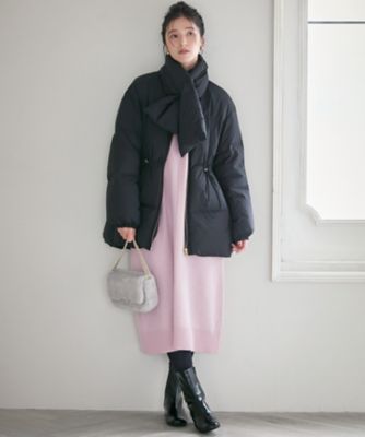 SLOW／一部店舗限定】ニットトータル Vネック ワンピース