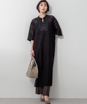 SLOW／一部店舗限定】モチーフレース ワンピース