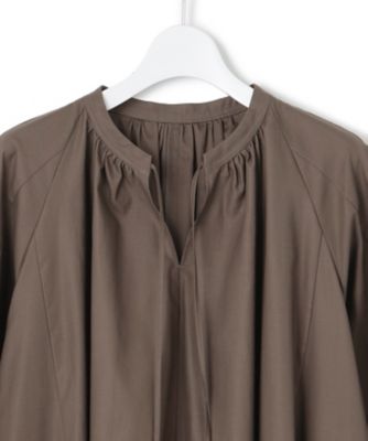 SLOW/一部店舗限定】ウォッシュドコットンストレッチ ワンピース