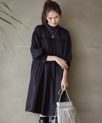 【ＳＬＯＷ／一部店舗限定】ウォッシュドコットンサテン　ワンピース（ＯＰＳＷＣＡ０９３０）