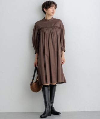 【ＳＬＯＷ／一部店舗限定】ウォッシュドコットンサテン　ワンピース（ＯＰＳＷＣＡ０９３０）