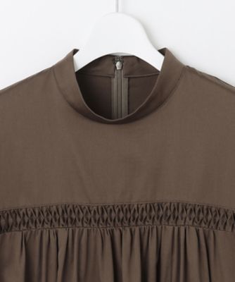 【ＳＬＯＷ／一部店舗限定】ウォッシュドコットンサテン　ワンピース（ＯＰＳＷＣＡ０９３０）