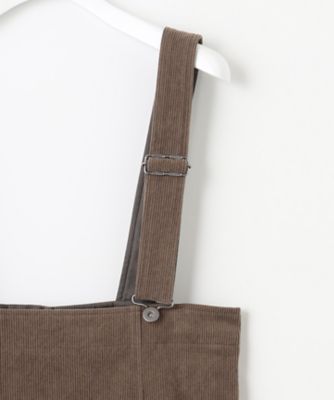 SLOW／一部店舗限定】ソフトコーデュロイ サロペット