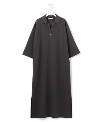 SLOW／一部店舗限定】ライトダンボール スキッパー ワンピース