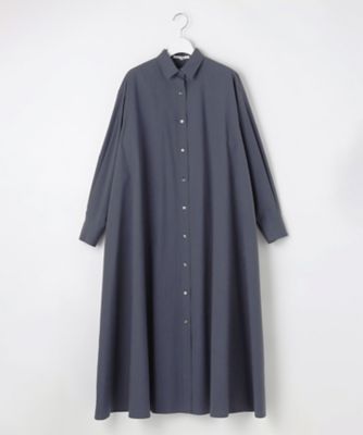 23区　SLOW シャツワンピース タンブラーコットンブロードシャツワンピース SLOW／一部店舗限定】タンブラーコットンブロード シャツ