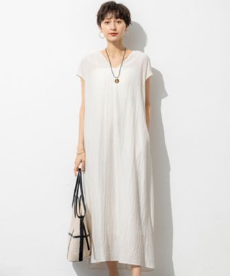 ＜23区 (Women)＞【ＳＬＯＷ／一部店舗限定】ナチュラルピケワッシャー　ワンピース（ＯＰＳＷＧＭ０９６２）