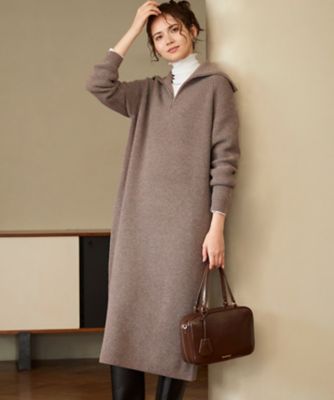 SLOW／一部店舗限定】ソフトウール ニット ワンピース