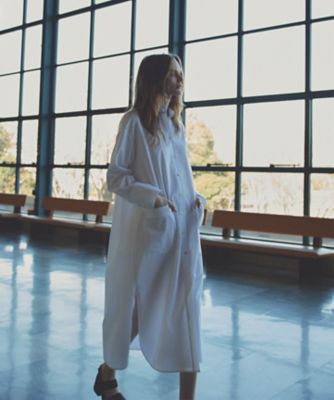 ＜uncrave (Women)＞コットンクロスプレーン　シャツワンピース（ＯＰＵＶＬＳ０２０１）