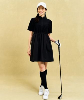 【ＷＯＭＥＮ】機能に優れた新素材「ＡＩＲ　ＴＯＯＬ」で暑い夏を快適に　コンビ素材　ワンピース　接触冷感　ＵＶカット　　高通気　ストレッチ　イ