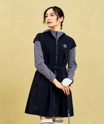 【ＵＶケア】完売目前の人気アイテム◎フロントジッパーで着脱便利！ロングシーズン使えるベルト付きワンピース（ＯＰＶＬＧＳ０３０８）