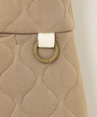 WOMEN】フェイクファー×キルト ワンピース 1枚で暖かい寒い日の