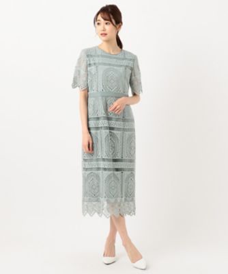 ｐｒｉｅｒ パネル柄レースタイトドレス ｏｐｗ２ｂａ０８４０ 三越伊勢丹オンラインストア 公式