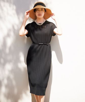 ＜自由区 S (Women/小さいサイズ)＞【ワコールコラボ】【カタログ掲載・洗える】レーシーニット　ドレス（ＯＰＷ７ＣＡ０８０１）