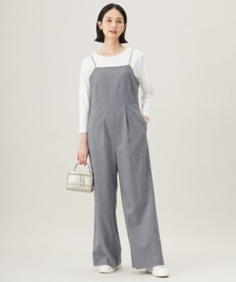 ＜自由区 S (Women/小さいサイズ)＞【洗える】ウォッシャブルウールサキソニー　コンビネゾン（ＯＰＷ７ＣＷ０５０９）