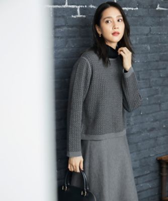 WEB限定カラーあり・洗える】リバーシブルニット セットアップ