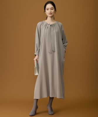 ＜自由区 S (Women/小さいサイズ)＞【ＳＨＩＨＯさん着用】ＴＷドレープツイル３ＷＡＹボウタイ　ワンピース（ＯＰＷ７ＬＳ０００２）